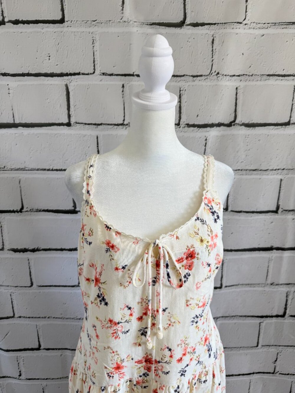 NWT Caroline Constas Floral Linen Blend Maxi Dress M - Picture 7 of 14